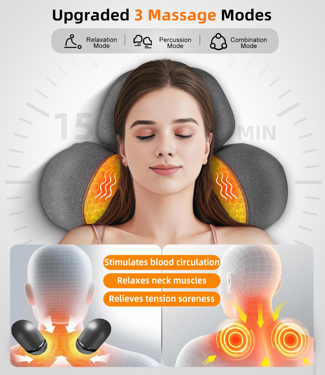 Heated Neck Stretcher Cervical Traction Pain Relief Women