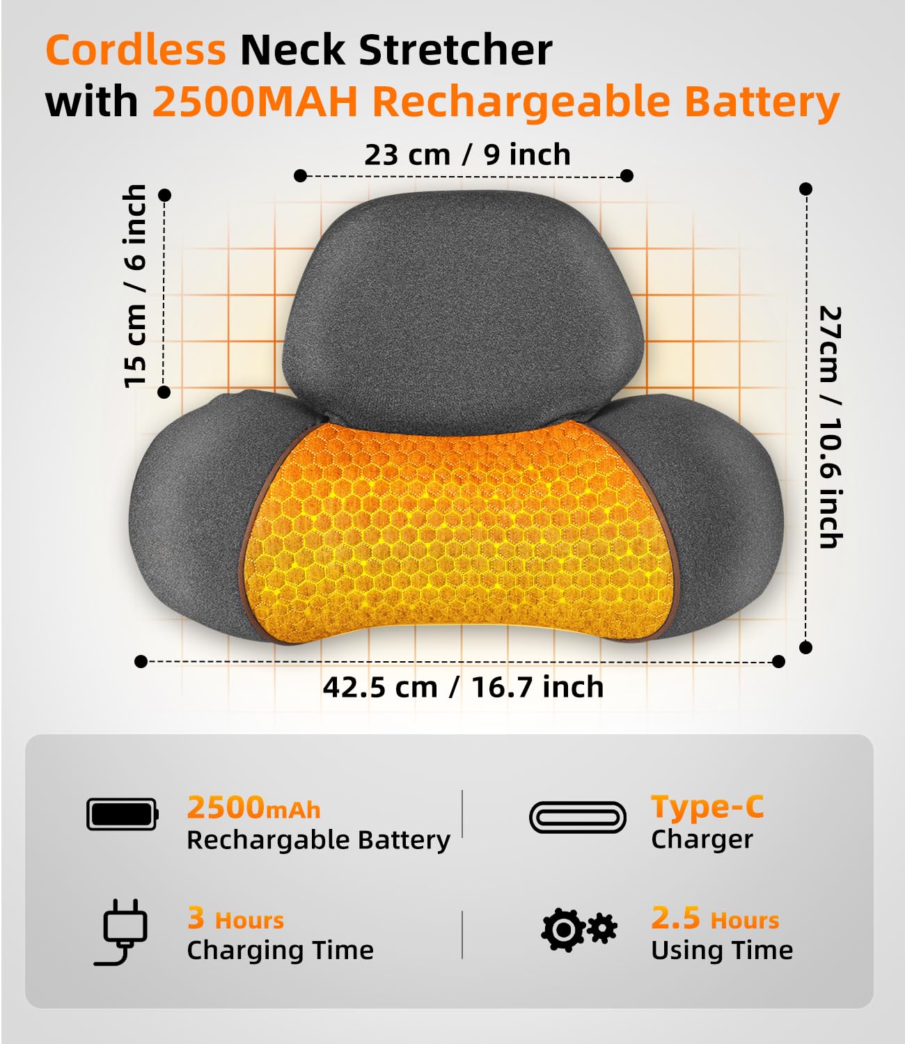 Heated Neck Stretcher Cervical Traction Pain Relief Women