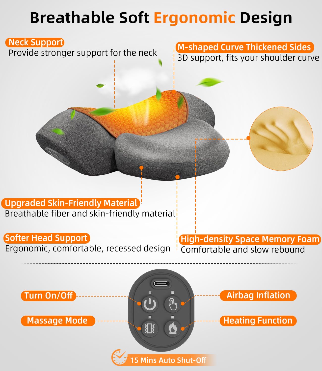 Heated Neck Stretcher Cervical Traction Pain Relief Women