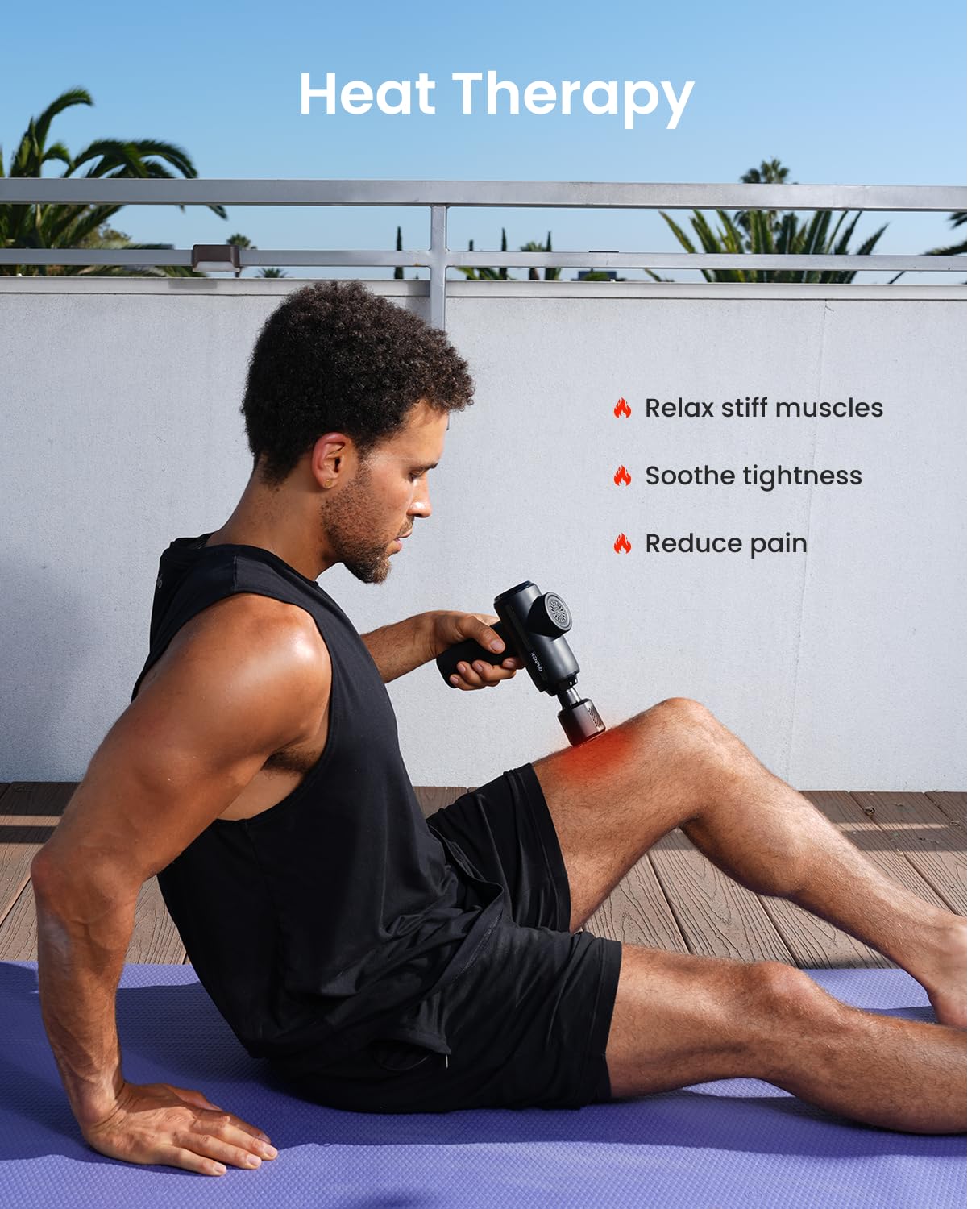 Mini Massage Gun 4-Attachment USB-C Portable Women