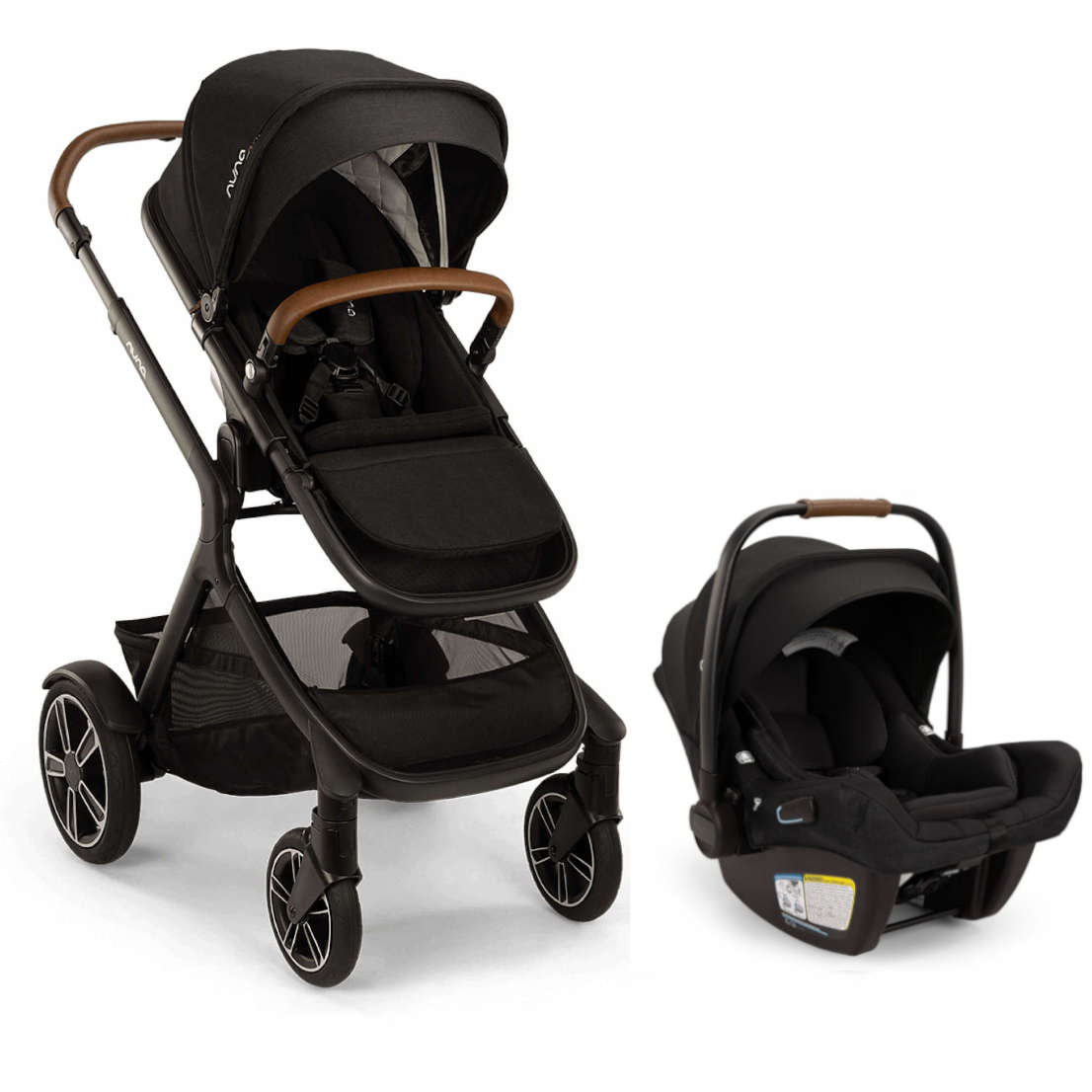 Nuna DEMI next and PIPA aire RX Travel System - Caviar