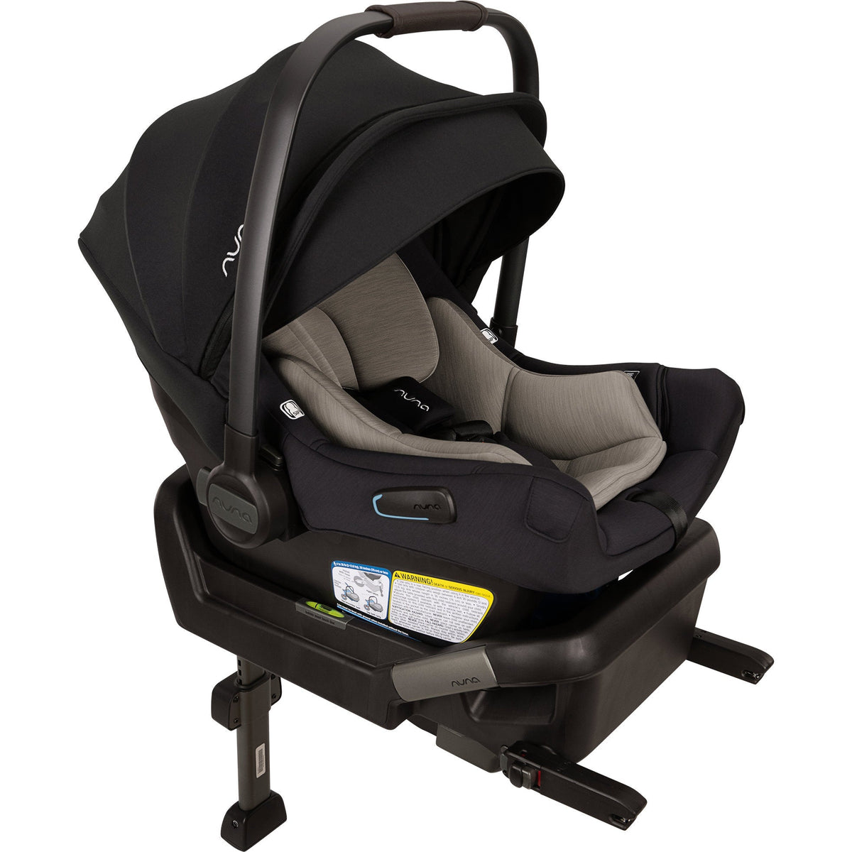 Nuna PIPA aire Infant Car Seat with PIPA Series Base - Caviar / Chocolate