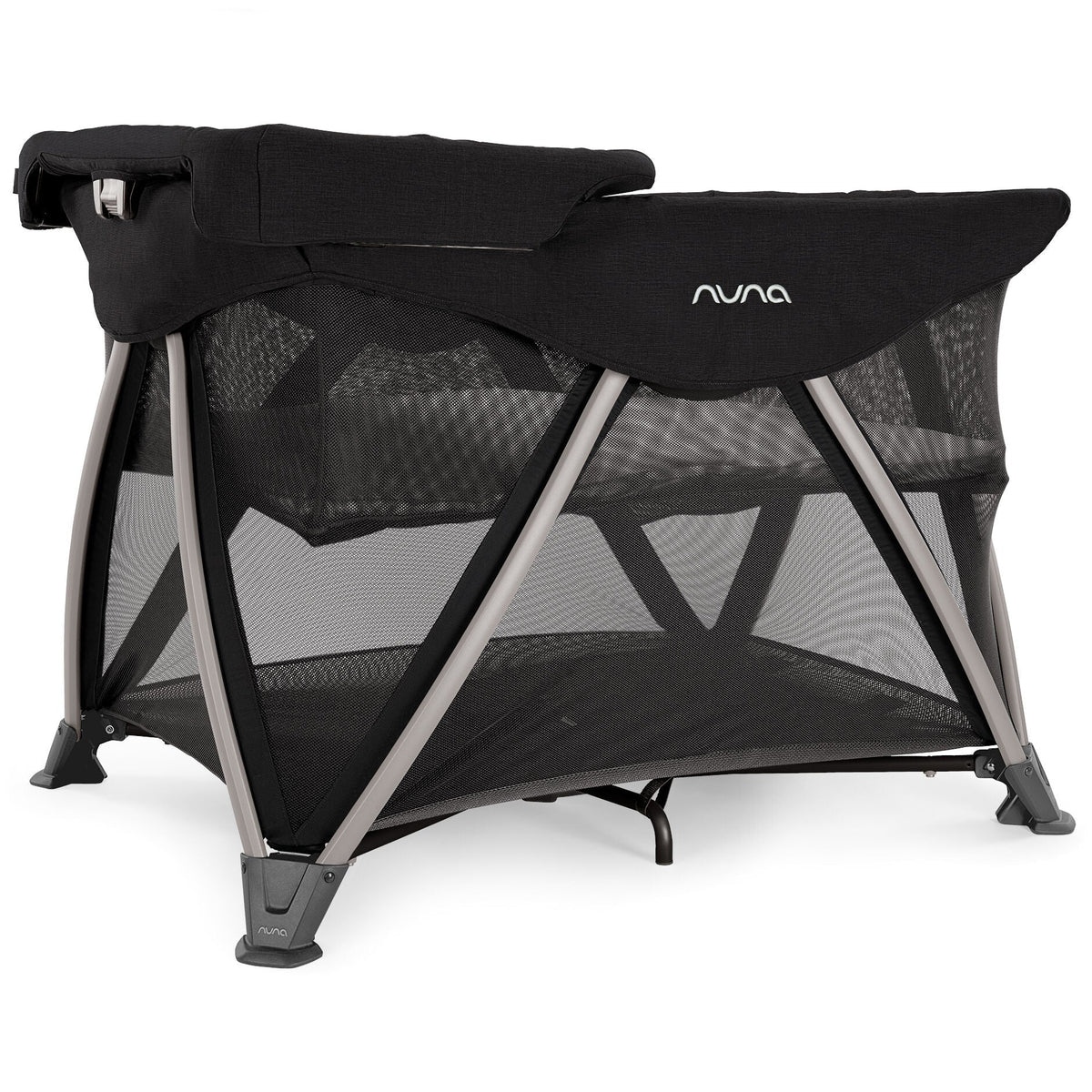 Nuna SENA aire Playard with Zip-Off Bassinet and Changer - Caviar