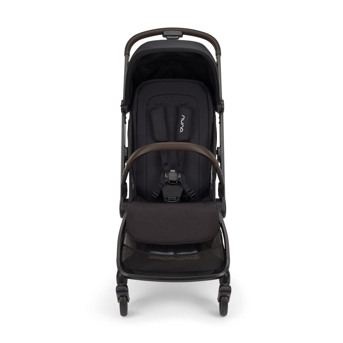 Nuna VIAA cabn Lightweight & Compact Stroller - Caviar