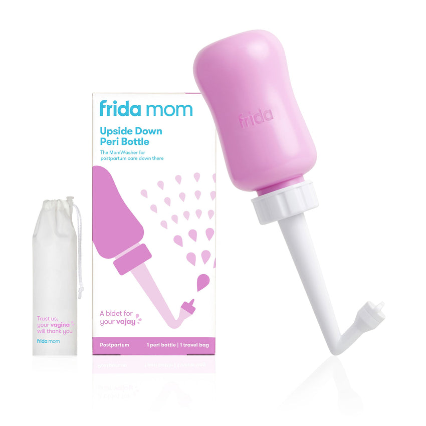 Frida Mom Upside Down Peri Bottle for Postpartum Care with Travel Bag