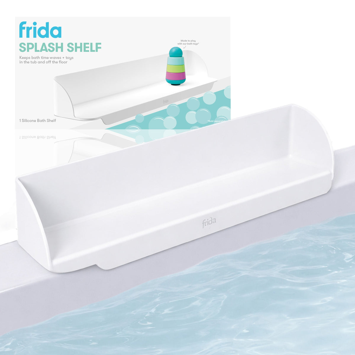 Frida Baby Splash Bathtub Shelf Bath Toy for Toddlers, 24–36 Months