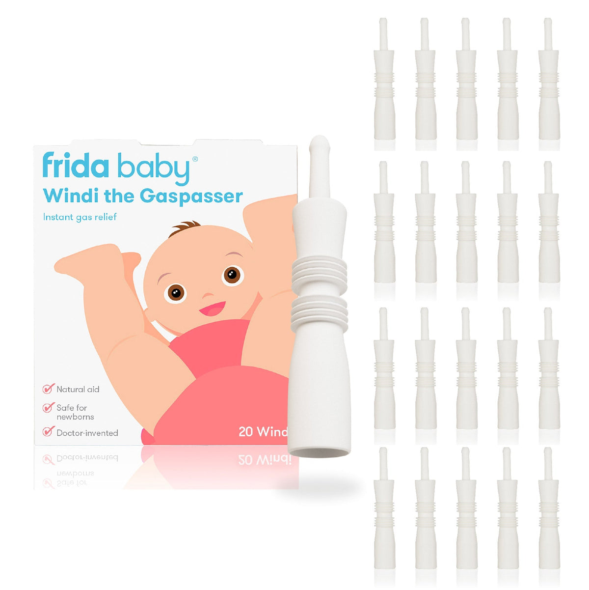 Frida Baby Windi Gaspasser Gas Relief Tubes, 20 Count