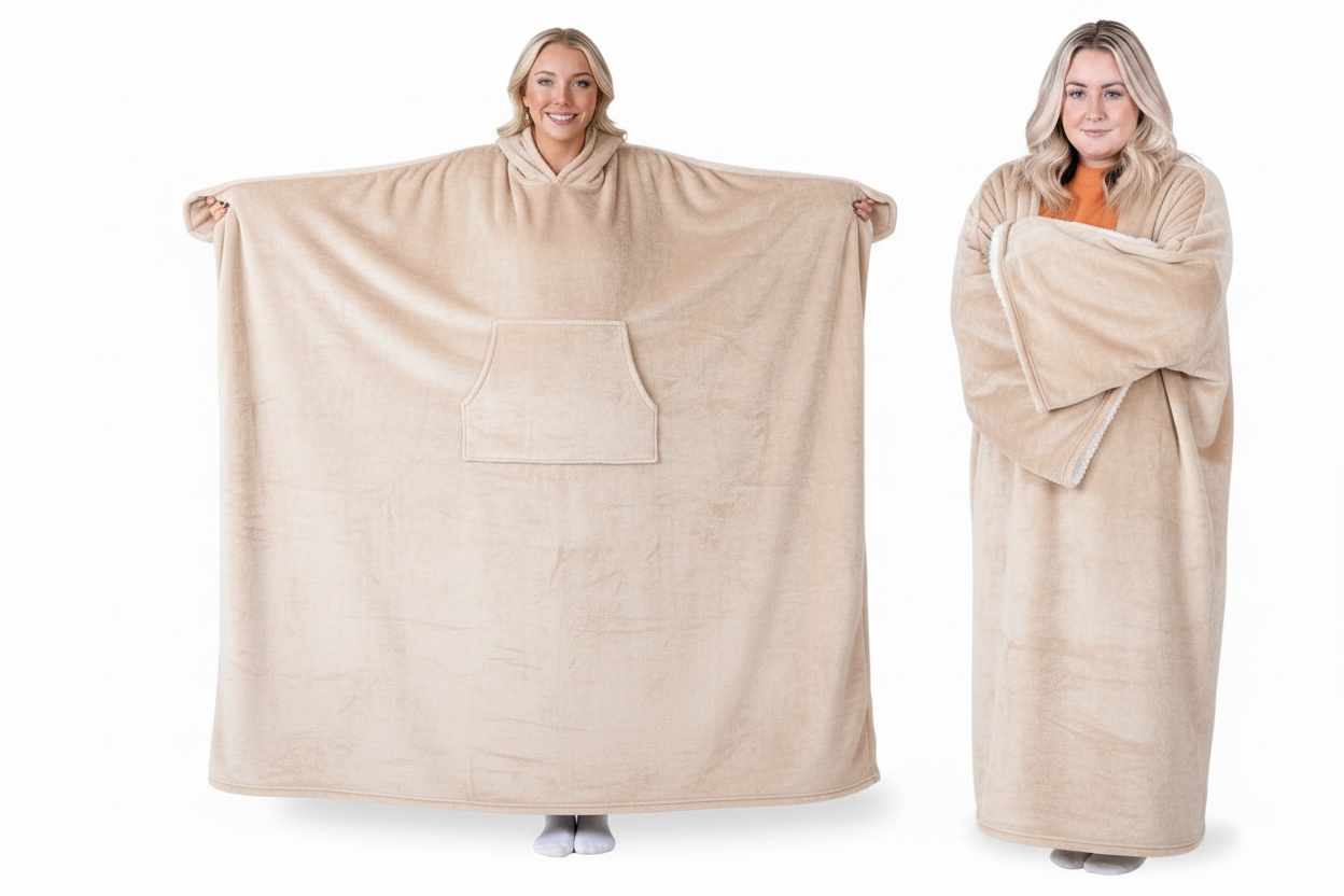 Wearable Blanket Hoodie for Women & Men