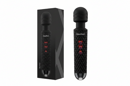 Cordless Handheld Wand Massager with 8 Speeds & 20 Modes