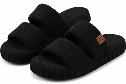 Women's Memory Foam Open Toe House Slippers