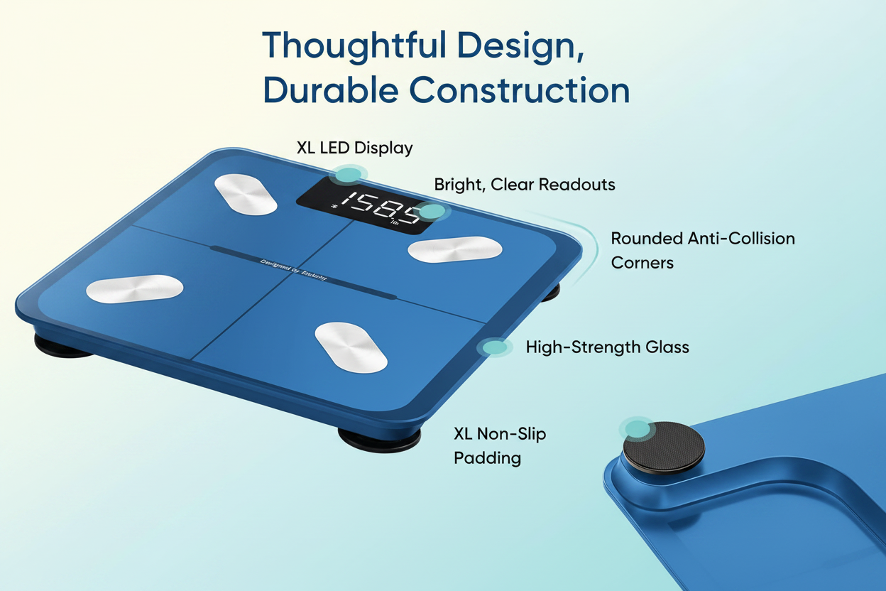 Smart Bluetooth Body Weight & BMI Digital Scale