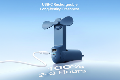 3-in-1 USB Rechargeable Handheld Mini Fan