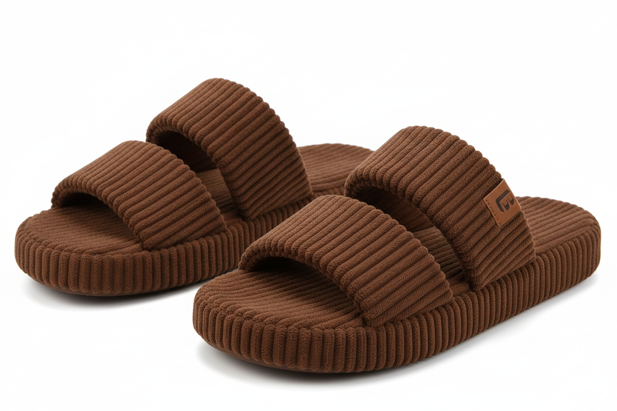 Women's Memory Foam Open Toe House Slippers