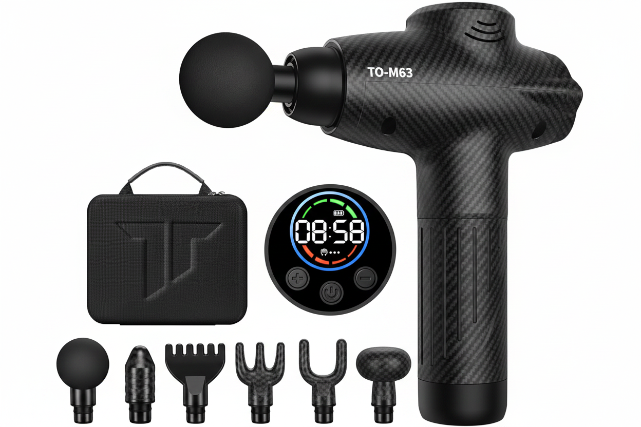 Deep Tissue Massage Gun with Multiple Attachments