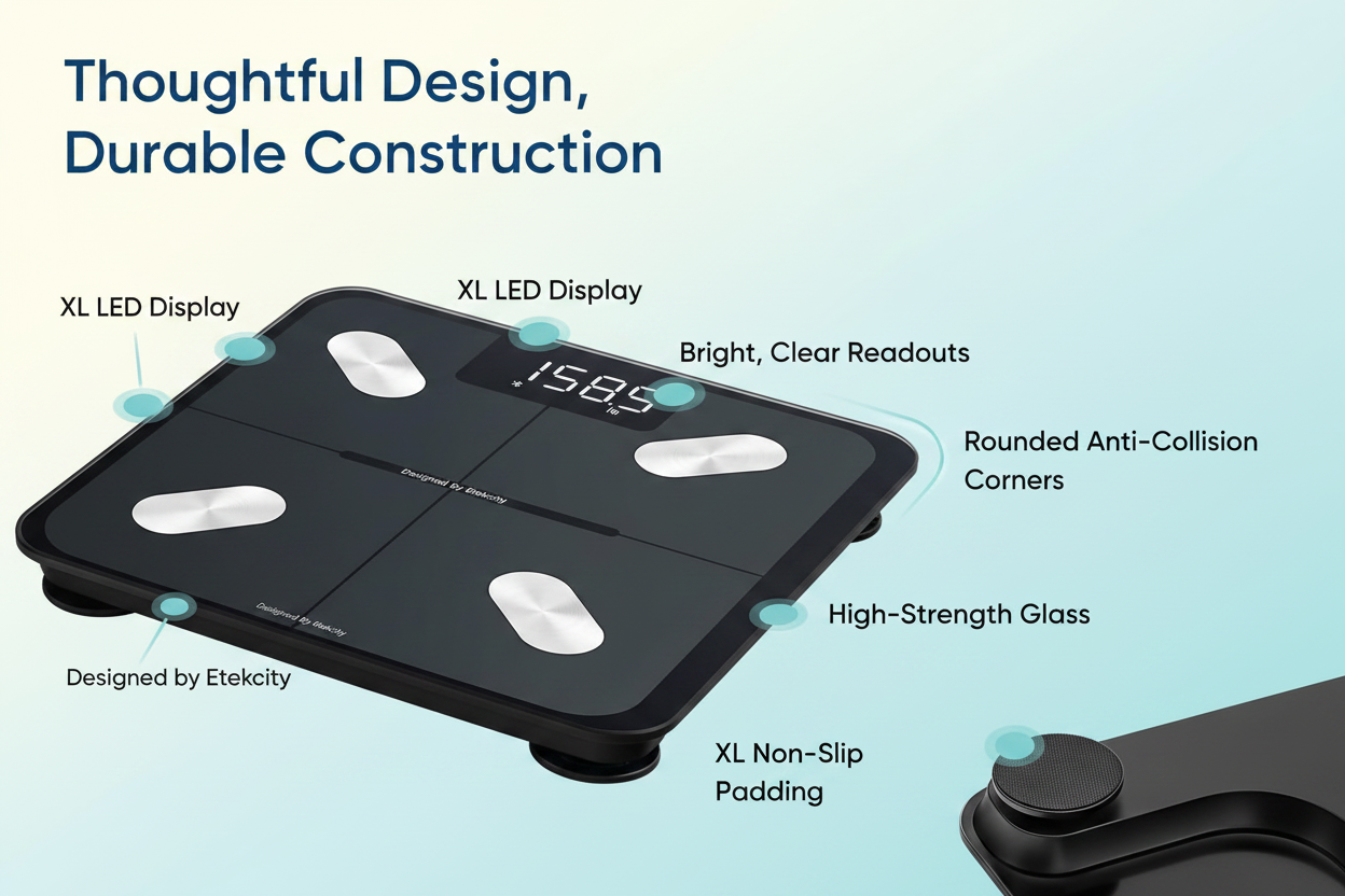 Smart Bluetooth Body Weight & BMI Digital Scale