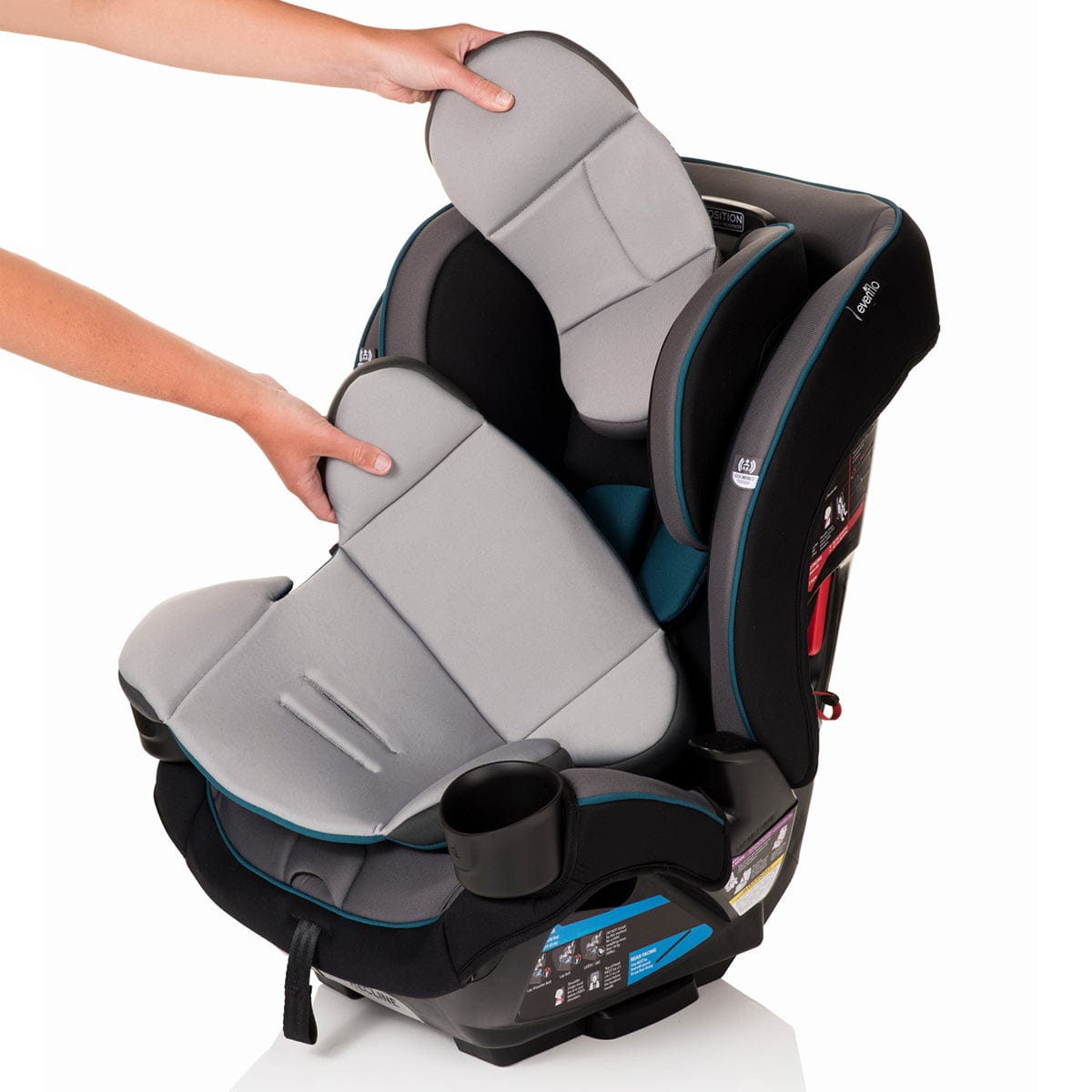 Evenflo EveryKid 3-in-1 Convertible Car Seat - Ontario Gray