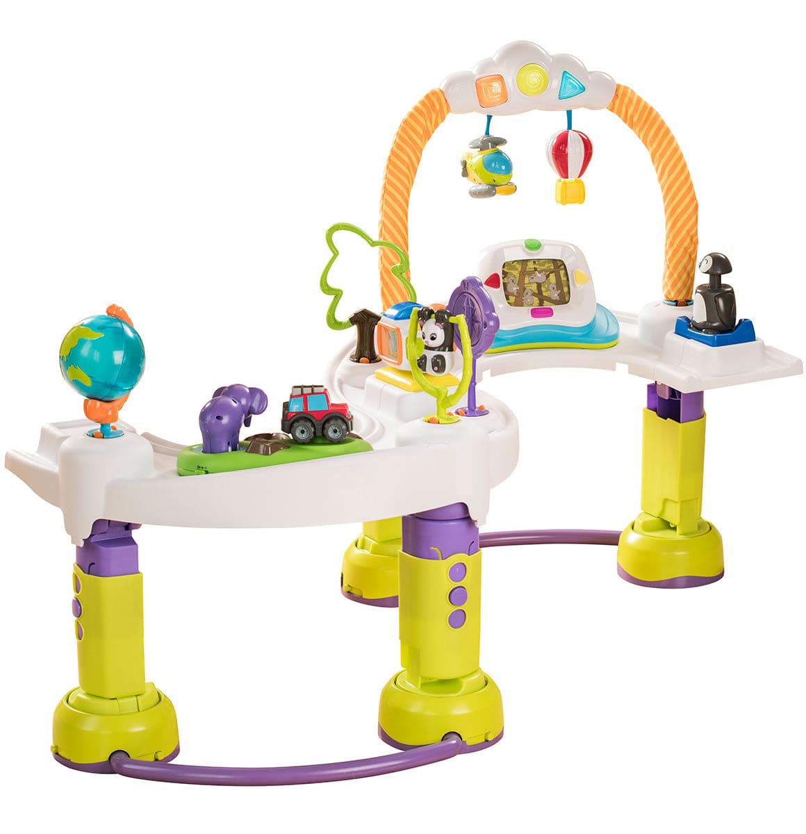Evenflo ExerSaucer Triple Fun World Traveler 3-in-1 Activity Center