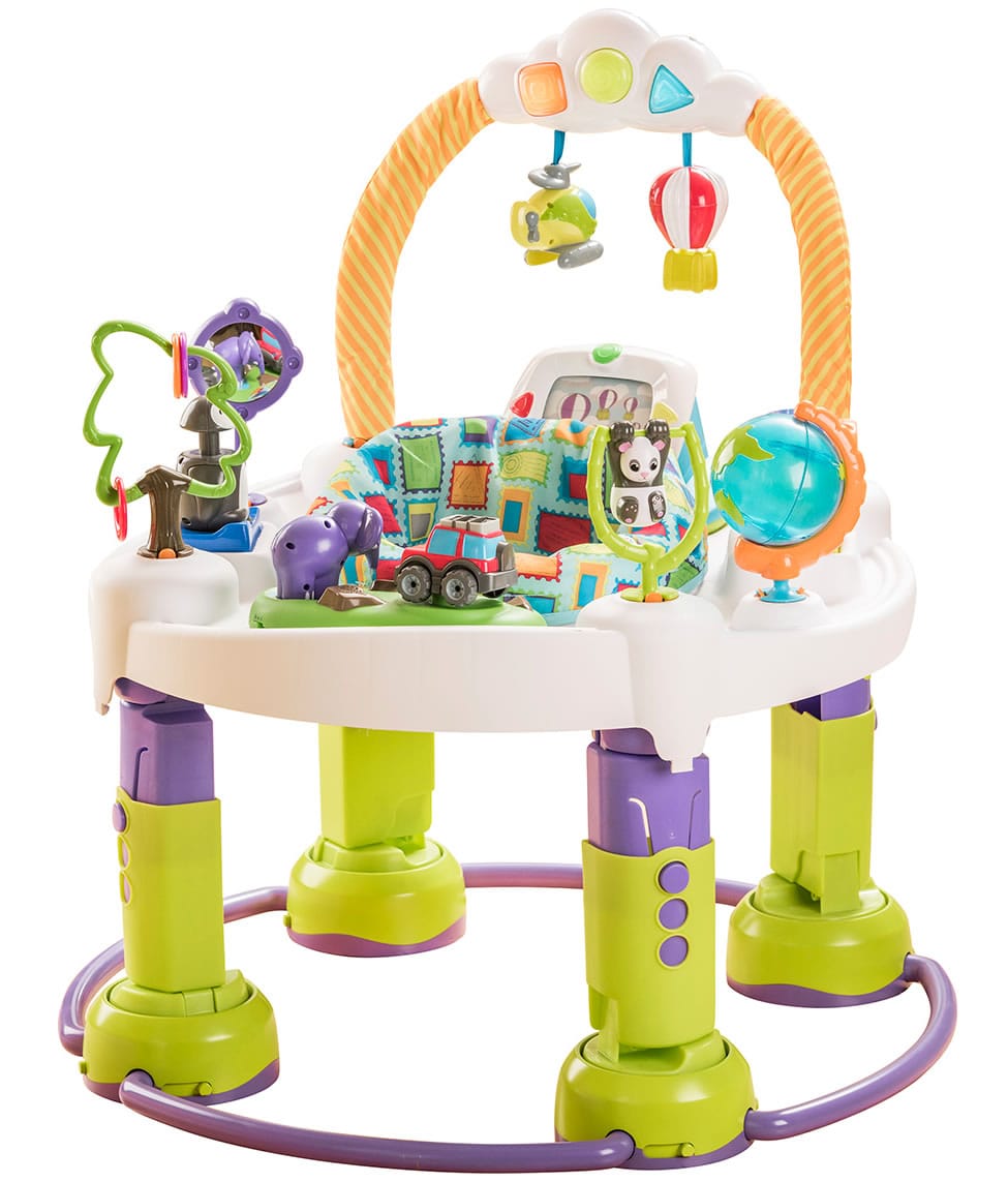 Evenflo ExerSaucer Triple Fun World Traveler 3-in-1 Activity Center