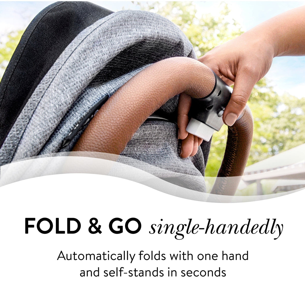 Evenflo GOLD Otto Self-Folding Lightweight Travel Stroller - Sapphire Blue