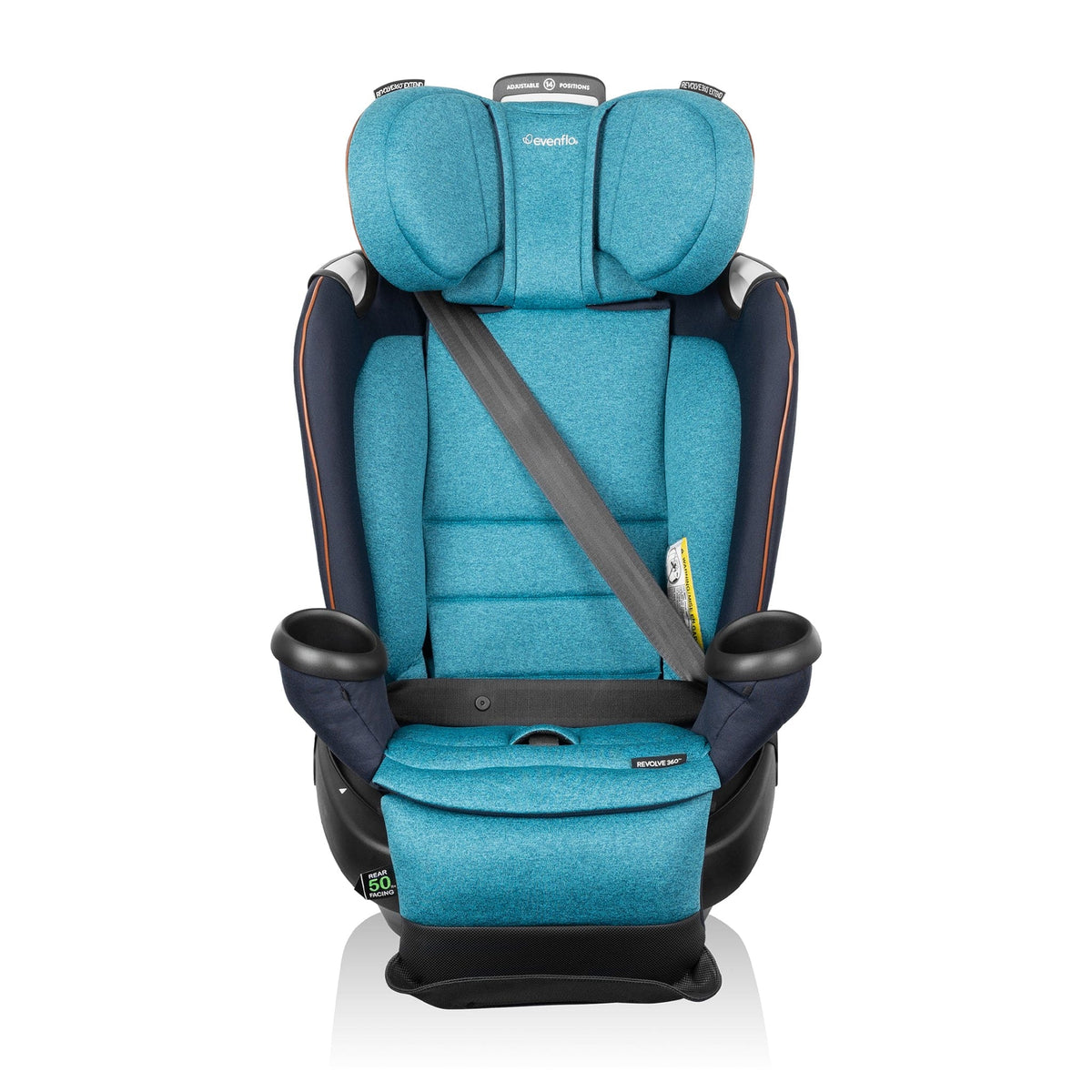 Evenflo GOLD Revolve360 Extend All-in-One Rotating Convertible Car Seat with SensorSafe - Sapphire