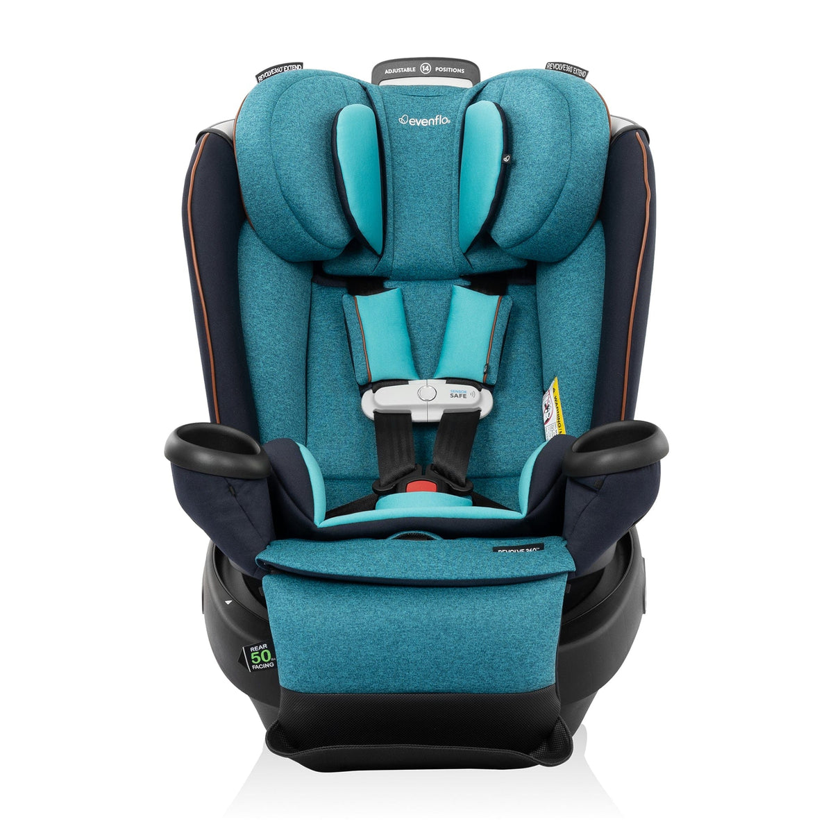 Evenflo GOLD Revolve360 Extend All-in-One Rotating Convertible Car Seat with SensorSafe - Sapphire