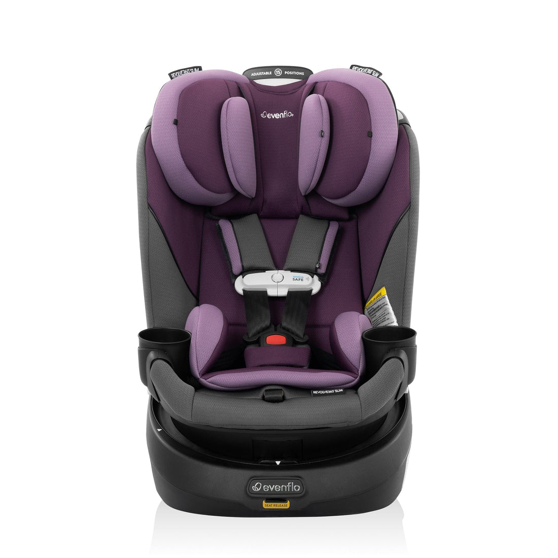 Evenflo GOLD Revolve360 Slim 2-in-1 Rotating Convertible Car Seat with SensorSafe - Amethyst