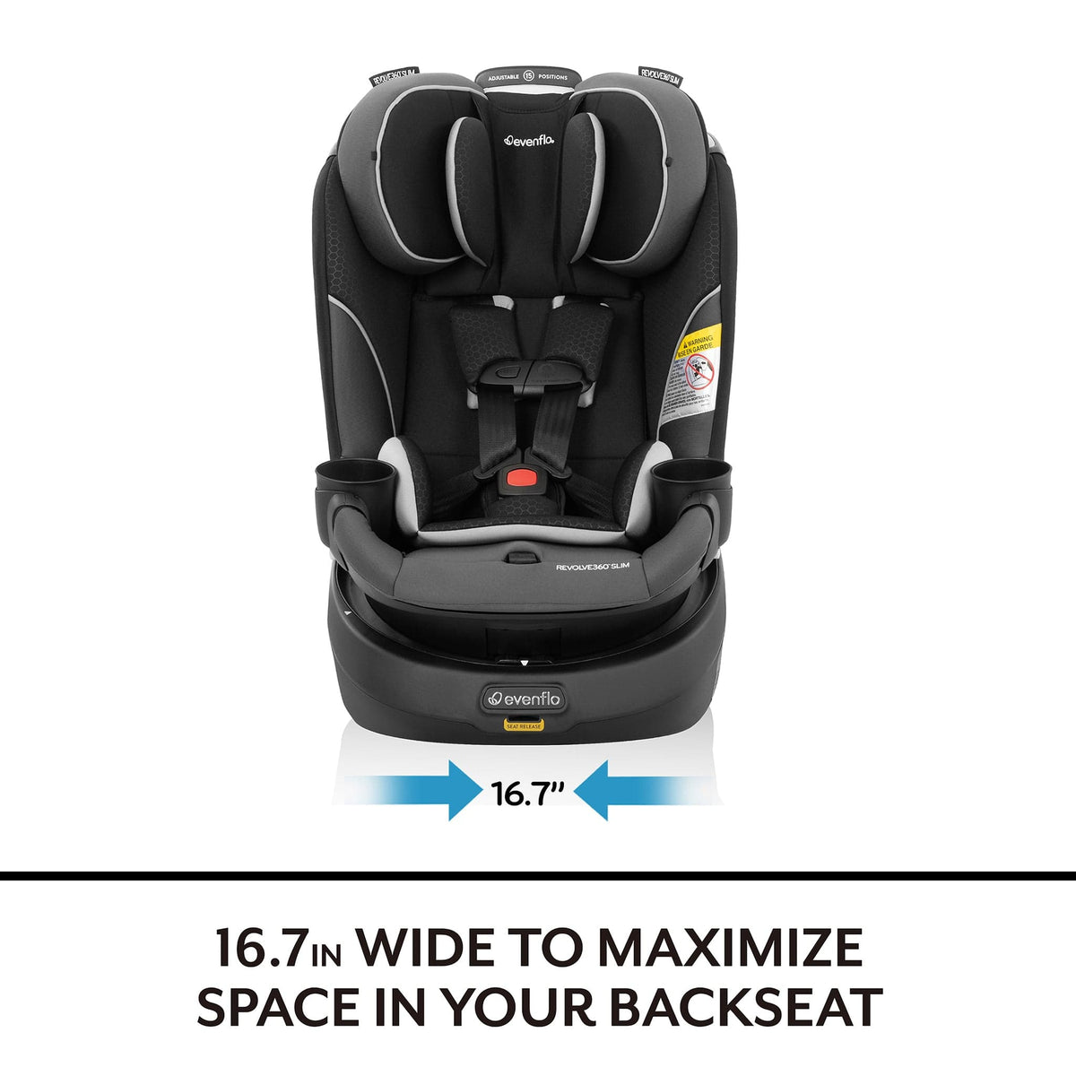 Evenflo GOLD Revolve360 Slim 2-in-1 Rotating Convertible Car Seat with SensorSafe - Amethyst