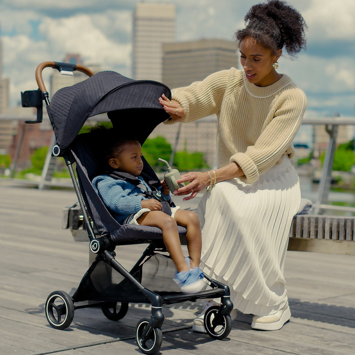Evenflo Hummingbird Ultra-Lightweight Carbon Fiber Stroller - Caslon Green