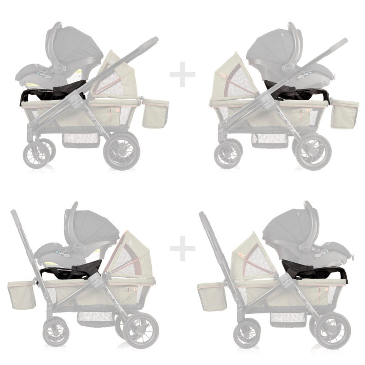 Evenflo Pivot Xplore Wagon Infant Car Seat Adapter