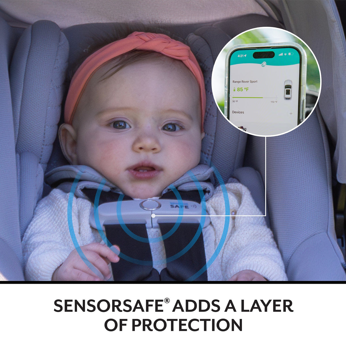 Evenflo Revolve180 LiteMax NXT Rotating Infant Car Seat with SensorySoothe - Agate Purple
