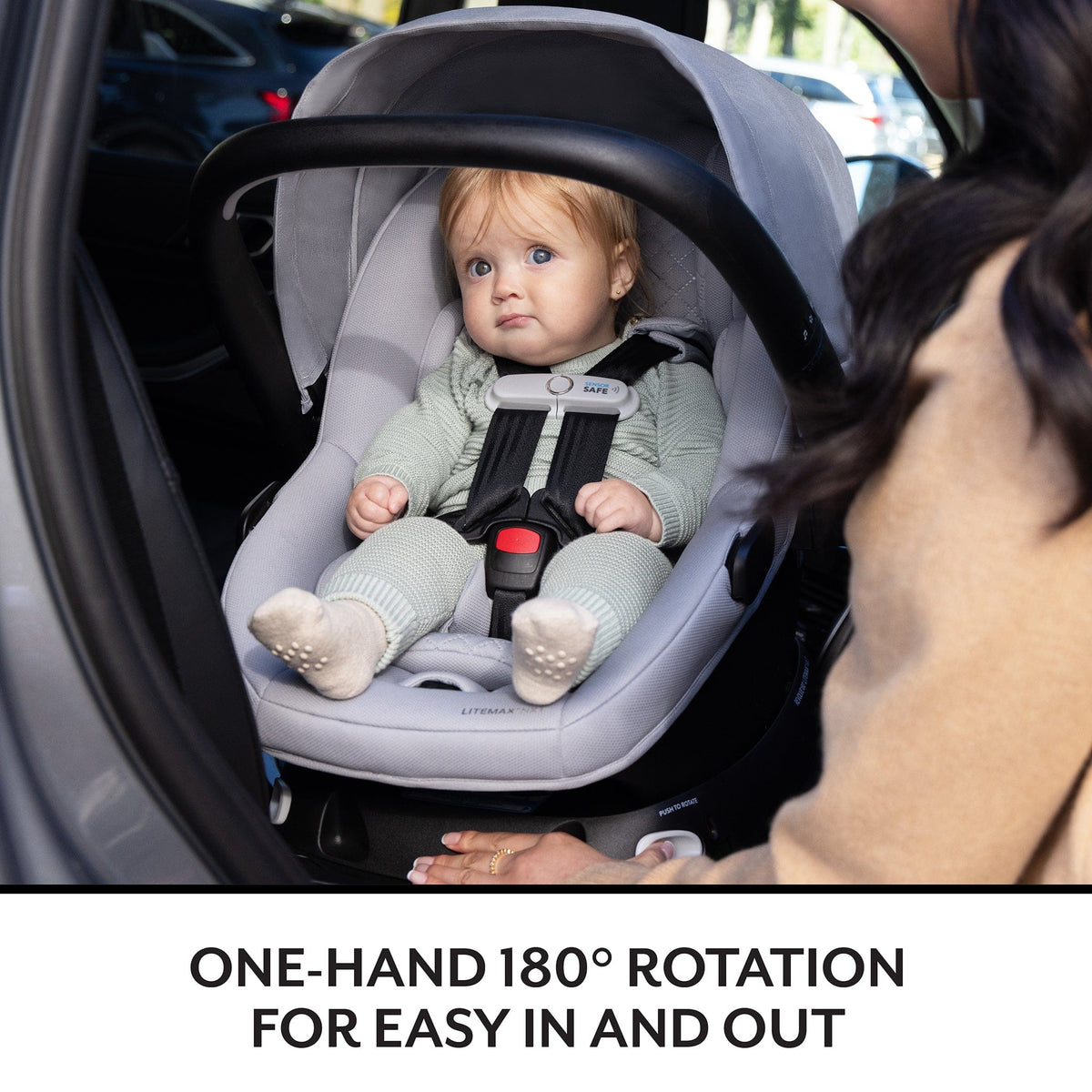Evenflo Revolve180 LiteMax NXT Rotating Infant Car Seat with SensorySoothe - Agate Purple
