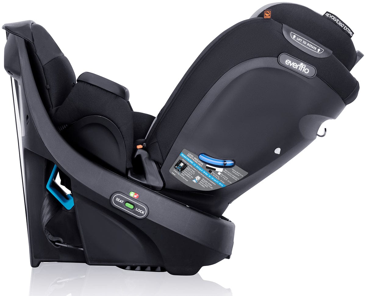 Evenflo Revolve360 Extend Rotating All-in-One Convertible Car Seat With Quick Clean Cover - Revere Gray