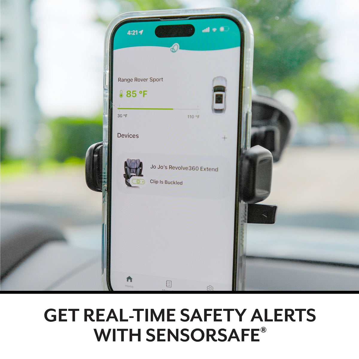 Evenflo Revolve360 Slim 2-in-1 Rotating Convertible Car Seat with SensorSafe - Peridot Green (Green & Gentle)