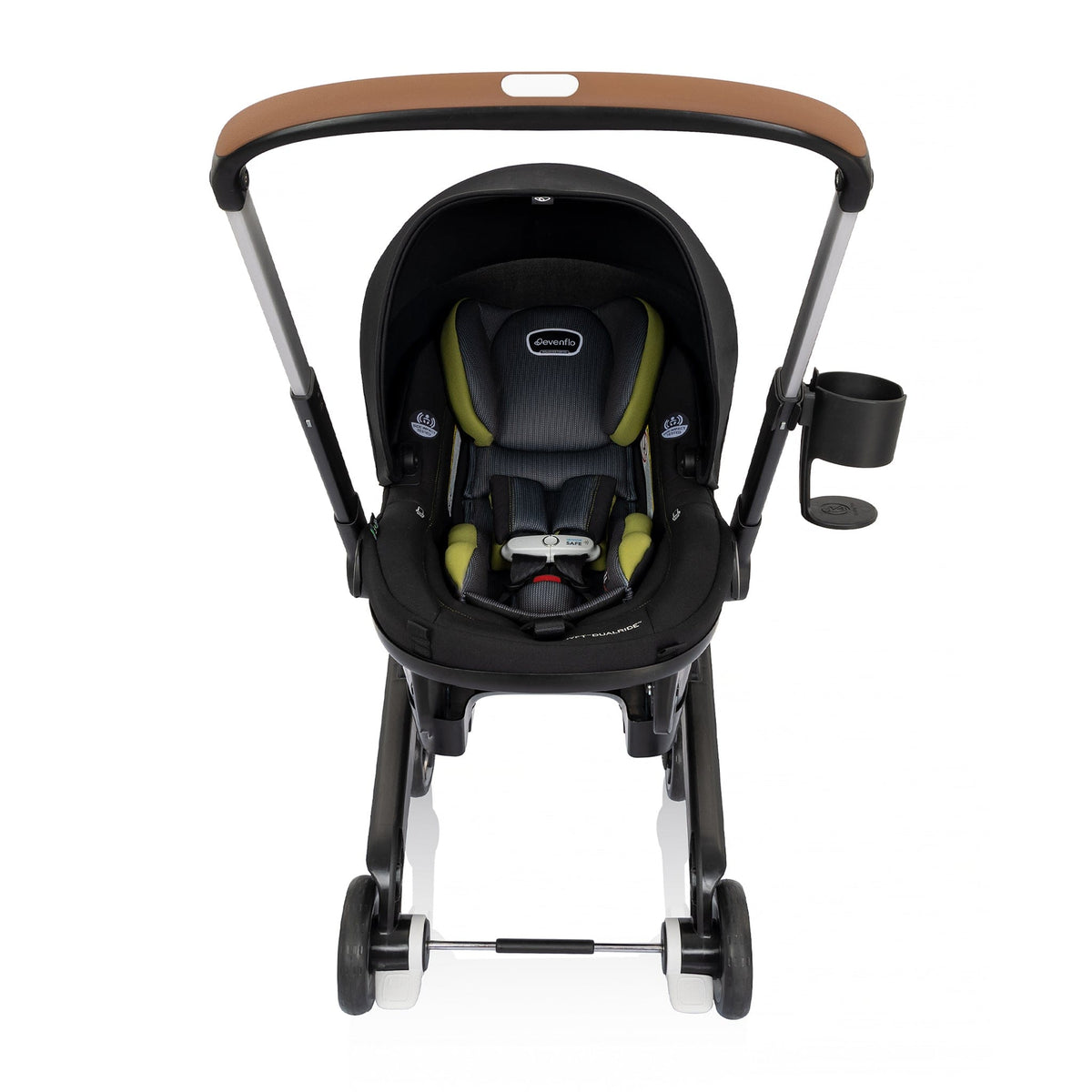 Evenflo Shyft DualRide Infant Car Seat Stroller Combo with Carryall Storage - Durham Green