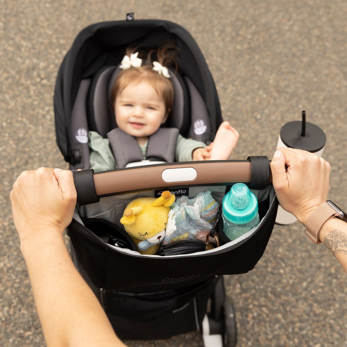 Evenflo Shyft DualRide Stroller Organizer Crossbody Bag