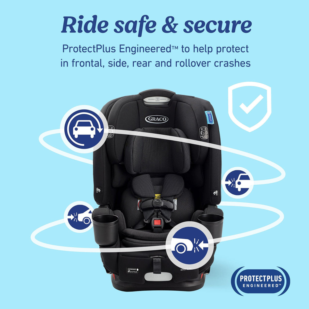 Graco 4Ever DLX Slim 4-in-1 Convertible Car Seat - Thompson