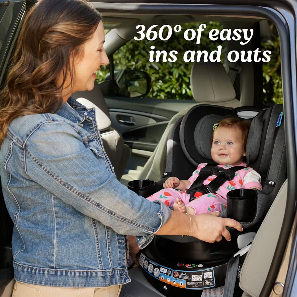 Graco EasyTurn 360 2-in-1 Rotating Convertible Car Seat - Cyran