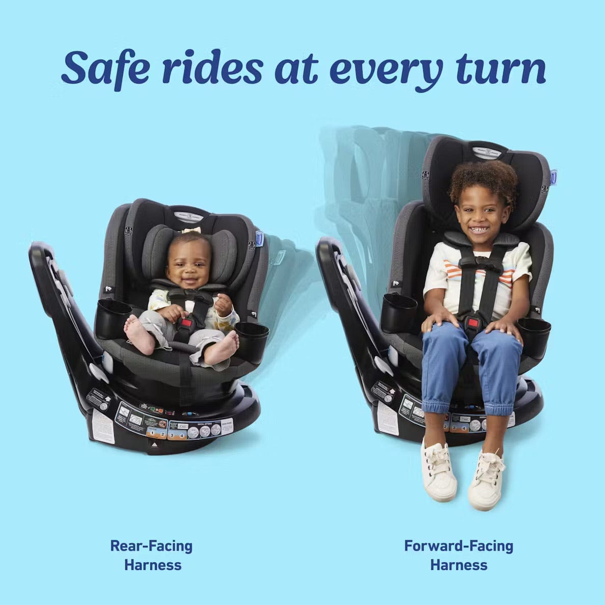 Graco EasyTurn 360 2-in-1 Rotating Convertible Car Seat - Cyran