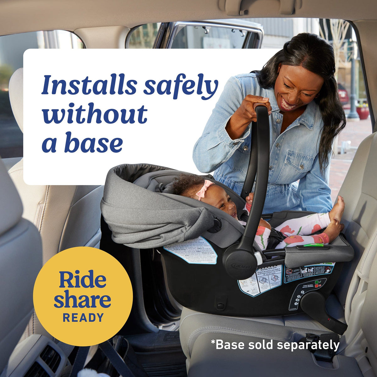 Graco GoMax Infant Car Seat with Insta-Install Rigid LATCH - Ace