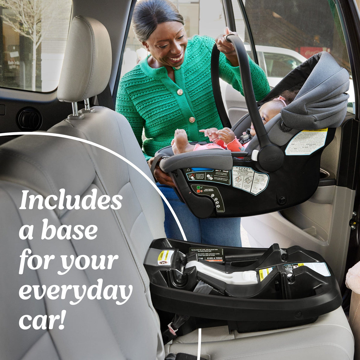 Graco GoMax Infant Car Seat with Insta-Install Rigid LATCH - Ace