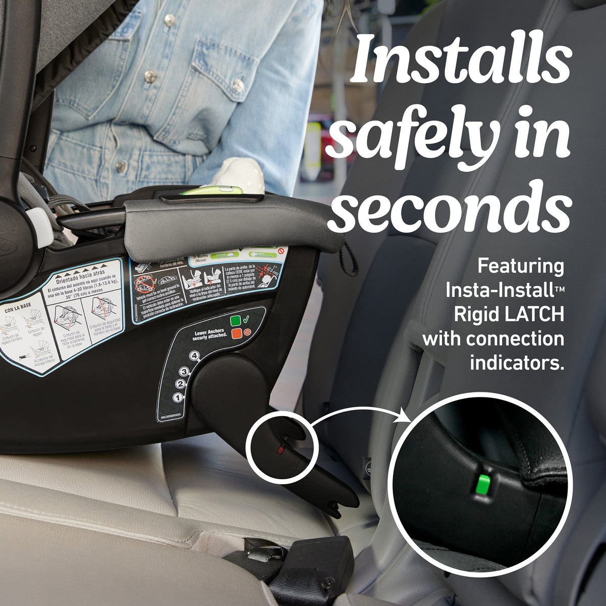 Graco GoMax Infant Car Seat with Insta-Install Rigid LATCH - Ace