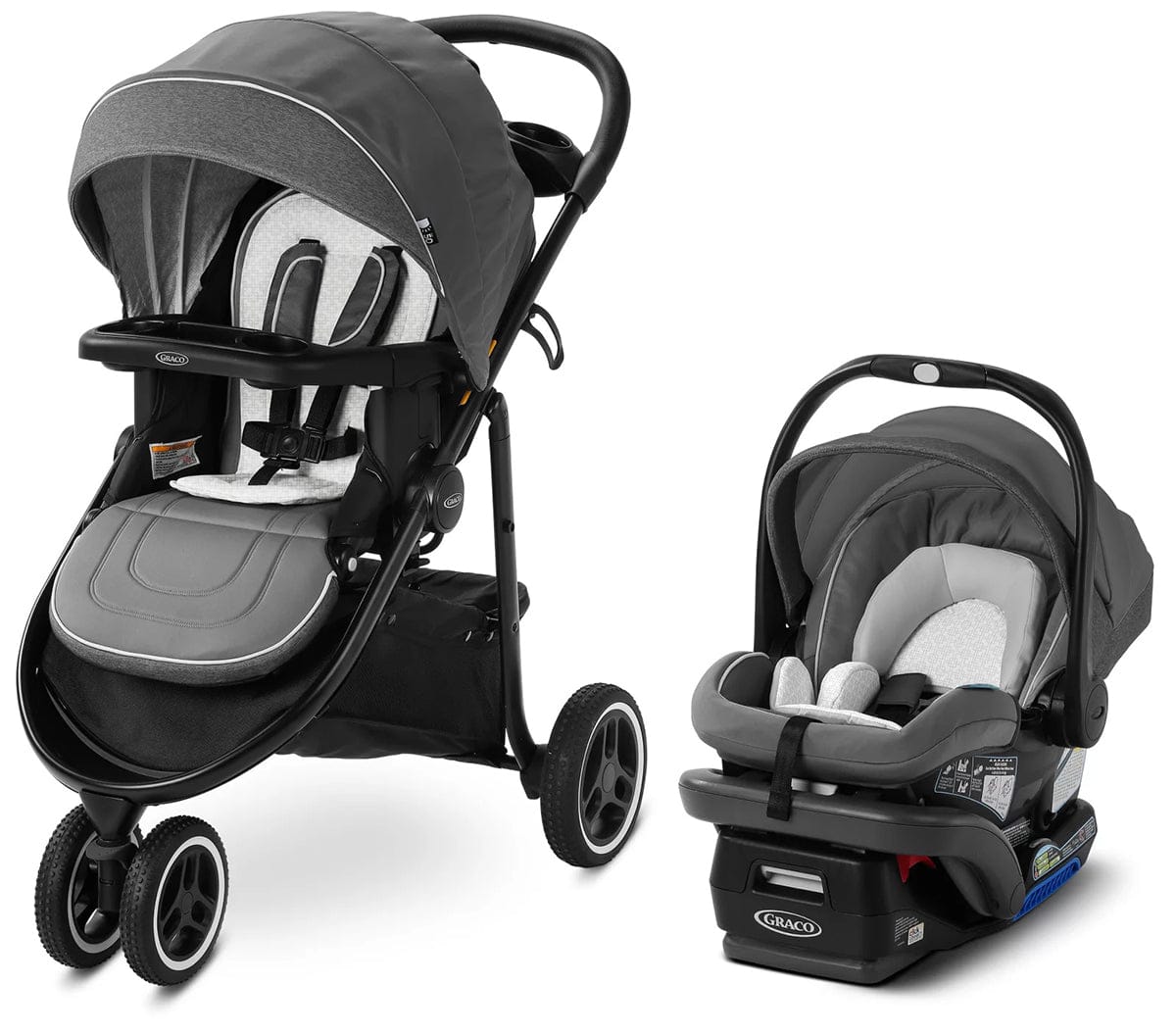 Graco Modes 3 Lite Platinum Stroller & Car Seat Travel System - Wit