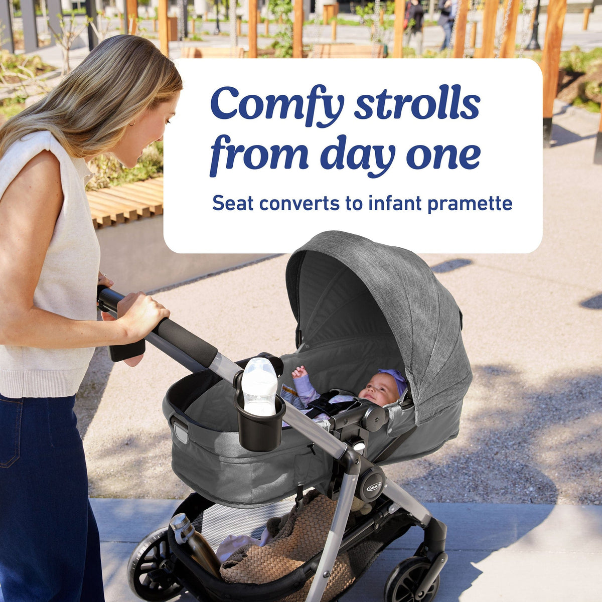 Graco Modes Pramette 3-in-1 Stroller & Car Seat Travel System - Ellington