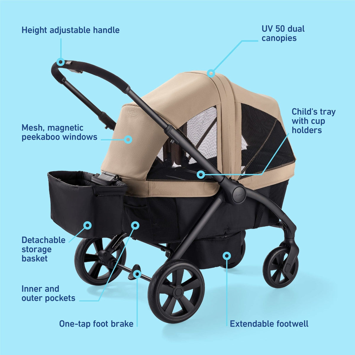 Graco Ready2Roll Stroller Wagon - Pinnacle