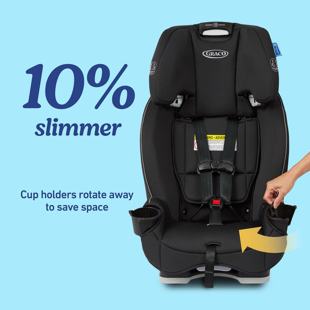Graco SlimFit 3-in-1 Narrow Convertible Car Seat - Jarret