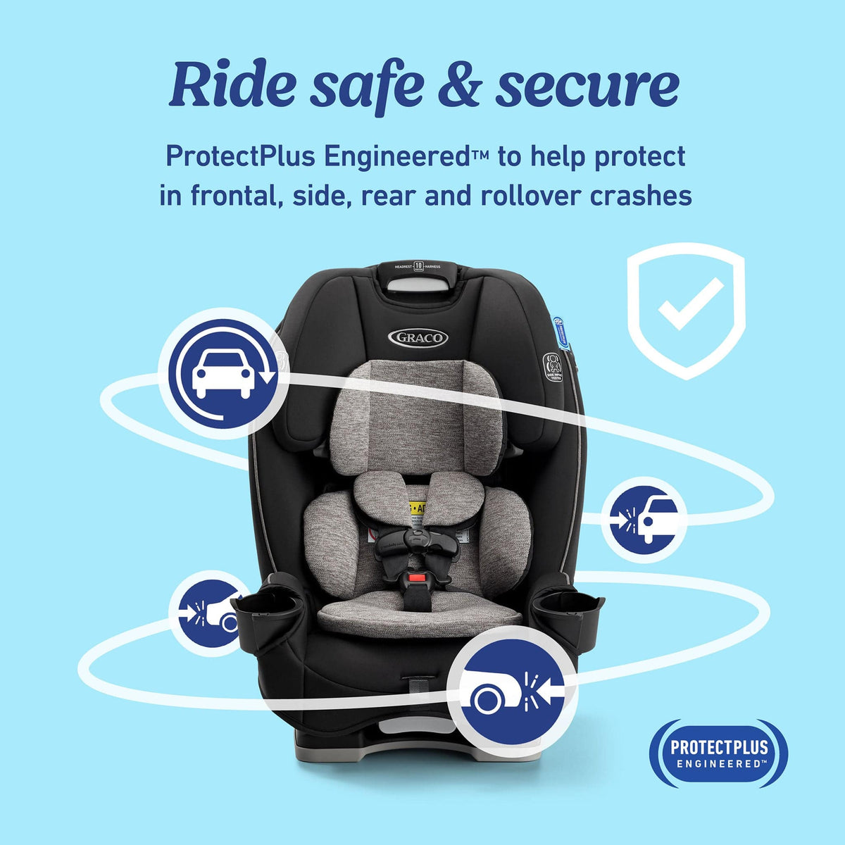 Graco SlimFit 3-in-1 Narrow Convertible Car Seat - Jarret