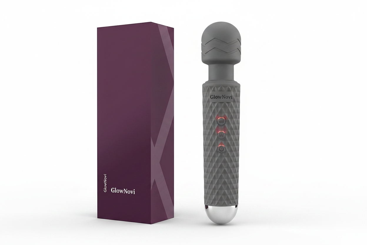 Cordless Handheld Wand Massager with 8 Speeds & 20 Modes