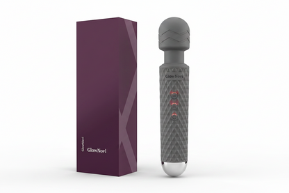 Cordless Handheld Wand Massager with 8 Speeds & 20 Modes