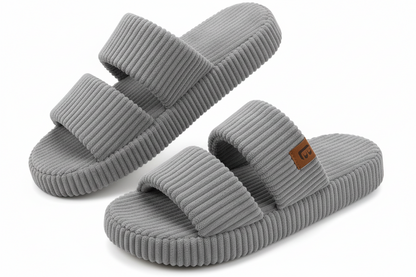 Women's Memory Foam Open Toe House Slippers