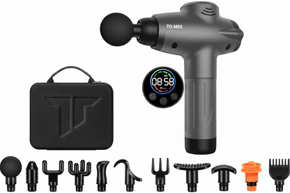Deep Tissue Massage Gun with Multiple Attachments